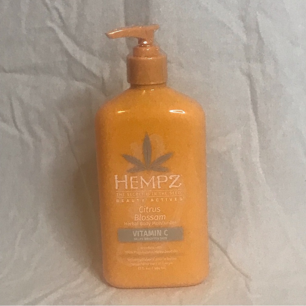 HEMPZ BEAUTY ACTIVES PUMP CITRUS BLOSSOM VITAMIN C BODY LOTION Full Size 17 OZ